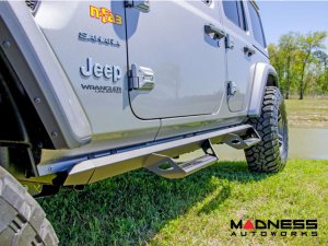 Jeep Wrangler JL Nerf Bar - NFB Predator Pro Step System - N-Fab - Textured Black